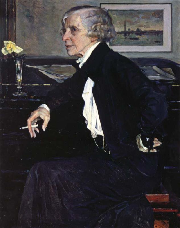 Nesterov Nikolai Stepanovich Portrait of Artist E.C. Sweden oil painting art